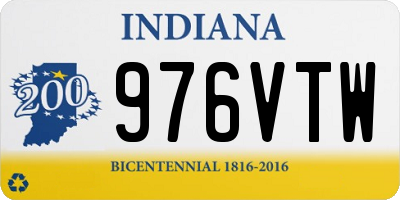 IN license plate 976VTW