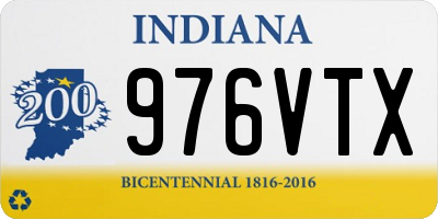 IN license plate 976VTX