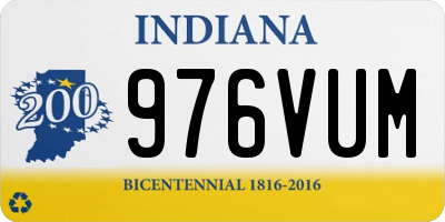 IN license plate 976VUM