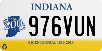 IN license plate 976VUN