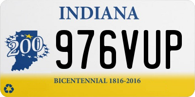 IN license plate 976VUP