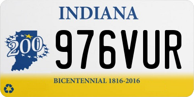 IN license plate 976VUR