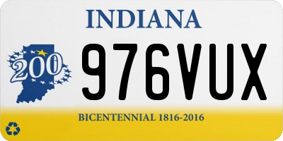IN license plate 976VUX