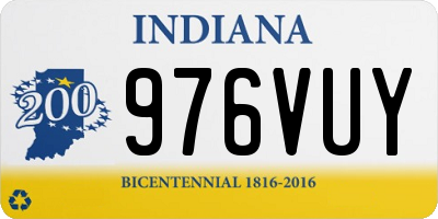 IN license plate 976VUY