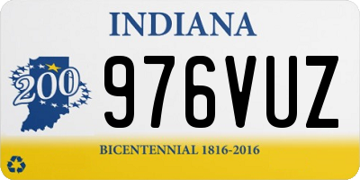 IN license plate 976VUZ