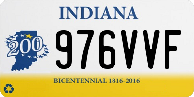 IN license plate 976VVF