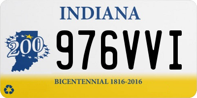 IN license plate 976VVI