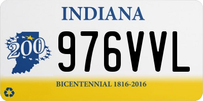 IN license plate 976VVL