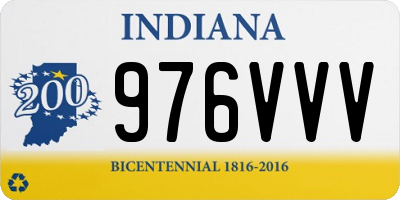 IN license plate 976VVV