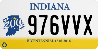 IN license plate 976VVX
