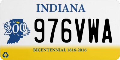 IN license plate 976VWA