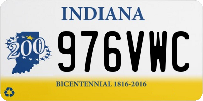 IN license plate 976VWC