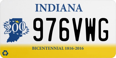 IN license plate 976VWG