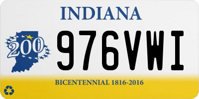 IN license plate 976VWI