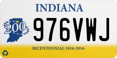 IN license plate 976VWJ