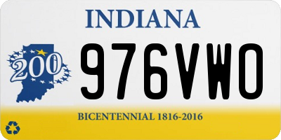 IN license plate 976VWO
