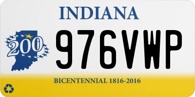 IN license plate 976VWP