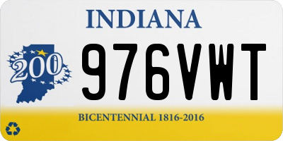 IN license plate 976VWT