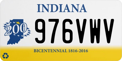 IN license plate 976VWV
