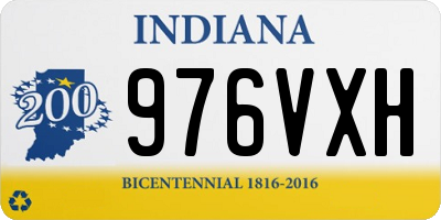 IN license plate 976VXH