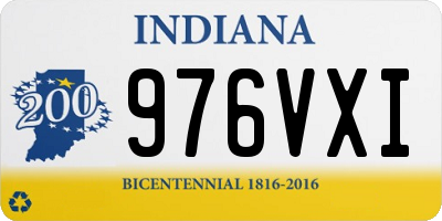 IN license plate 976VXI