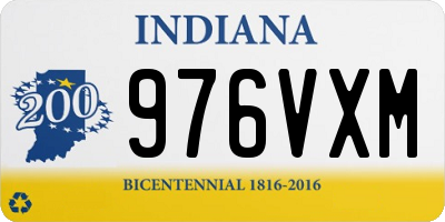 IN license plate 976VXM