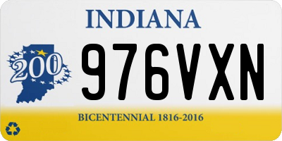 IN license plate 976VXN