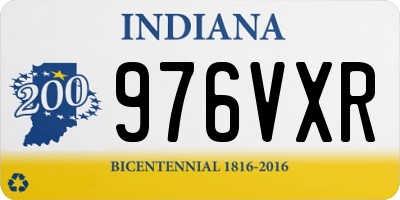 IN license plate 976VXR