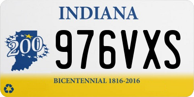 IN license plate 976VXS