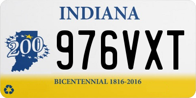IN license plate 976VXT