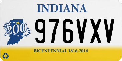 IN license plate 976VXV