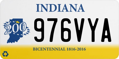 IN license plate 976VYA