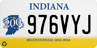 IN license plate 976VYJ