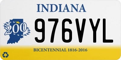 IN license plate 976VYL