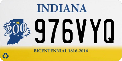 IN license plate 976VYQ