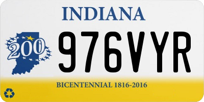 IN license plate 976VYR
