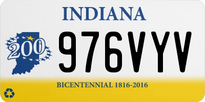 IN license plate 976VYV