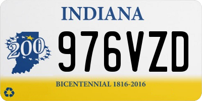 IN license plate 976VZD