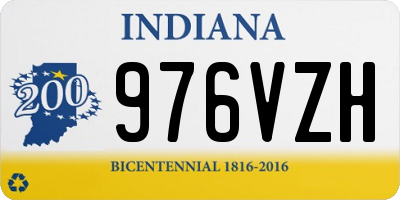 IN license plate 976VZH