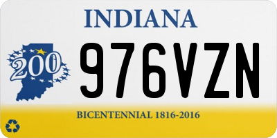 IN license plate 976VZN