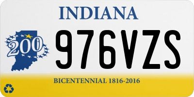 IN license plate 976VZS