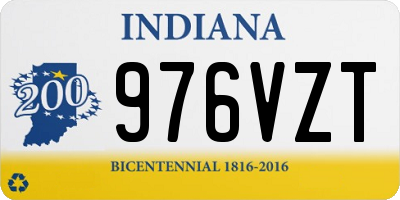 IN license plate 976VZT
