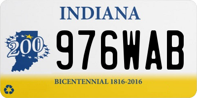 IN license plate 976WAB