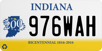 IN license plate 976WAH