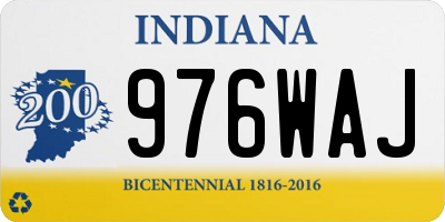 IN license plate 976WAJ