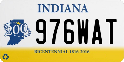 IN license plate 976WAT