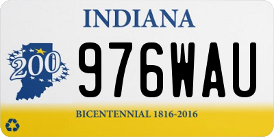 IN license plate 976WAU