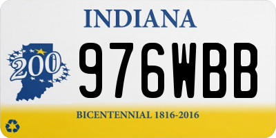 IN license plate 976WBB