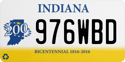 IN license plate 976WBD