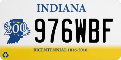 IN license plate 976WBF